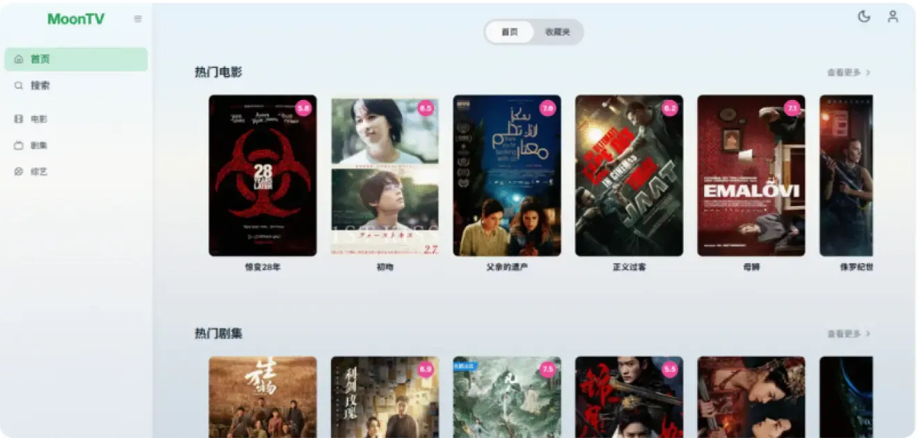 MoonTV 界面